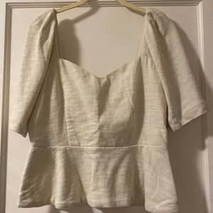 Anthropologie Porridge Sweetheart Neckline Top